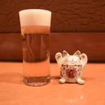 酒とそば まるき - 生ビール（小）