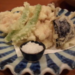 酒とそば まるき - たちの天ぷら