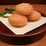 酒とそば まるき - たらこいももち