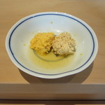 江戸前鮨 二鶴 - 真子二種(鮃・鰤)