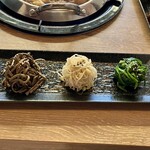 韓国個室横丁ハヌリ - ナムル3種盛り合わせ968円