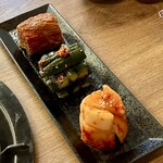 韓国個室横丁ハヌリ - キムチ3種盛り合わせ968円