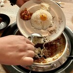 韓国個室横丁ハヌリ - 〆の焼き飯550円