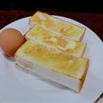珈琲 タイムス - 後からトーストと茹で卵