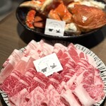 壽喜燒 松葉蟹・鱈場蟹吃到飽 和牛與螃蟹 三條河原町店