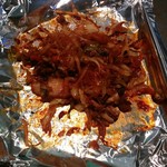 浪花のてっぱん - 豚キムチ（食べかけ）