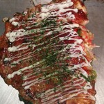 浪花のてっぱん - ネギ焼き　（豚・いか入り）