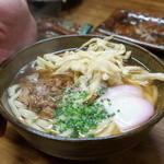 旦過うどん - 肉ごぼう天うどん