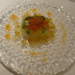 リストランテ サクラ - オマール海老と下仁田葱のテリーヌ、コンソメのジュレ