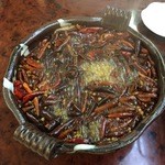 四川DINING 望蜀瀘 - 山椒たっぷり入り白身魚と野菜の油かけ