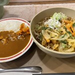 そば太田 - 料理写真:関西風かき揚げそば
ミニカレーセット