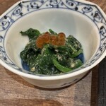 越前鮮魚と炭火焼き 炭と魚 - お通し（和物）