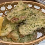 越前鮮魚と炭火焼き 炭と魚 - タコの磯辺揚げ
