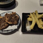 琉球回転寿司 海來 - 県産もずく天ぷら、島らっきょうの天ぷら