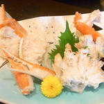 KAKIYA シェル＆シュリンプ - 天麩羅と茹で蟹にしてもらいました　刺身も可能☆♪