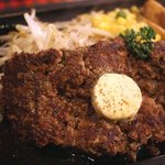 ステーキ食堂　千石 - ステーキハンバーグ定食\1230(次回より1280)