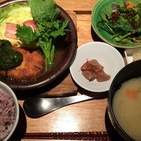 やさい家めい 表参道ヒルズ本家 - 豆腐つくねハンバーグ