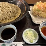 生そば あずま - 料理写真:桜海老と紅生姜のかき揚げ盛り 1155円