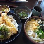 Teuchi Udon Hyakunenya Kazu - ２回目も同じ天丼を食べてしまった