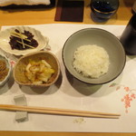 新ばし 星野 - お食事です。