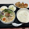 鶏白湯らーめん 自由が丘蔭山 - 料理写真: 油淋鶏定食（ハーフ塩そば）