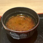 鮨 酒 肴 杉玉 - あおさの赤出汁