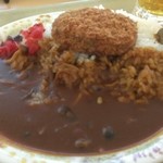 レストラン ウエストサイド - 野沢菜ミンチカツカレー
            