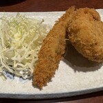 居酒屋 ごんべ村 - メヒカリのフライとコロッケ