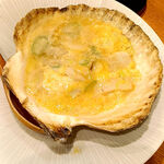 三代目まる天 - 料理写真:帆立の貝味噌焼き　850円