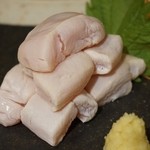 大銀杏 - 火の通り方が絶妙で、わさび醤油でうまうまです。