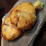 和食　貴山 - 自家製さつま揚げ（８２０円）この日は貝柱。２０１５年２月