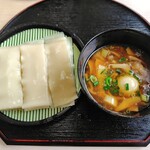 めん処 阿吽 うどん子 - 羽衣うどん（きのこ汁）