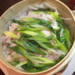 和食　貴山 - 三元豚のせいろ蒸し（１，０８０円）２０１５年２月