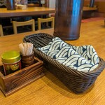 長寿庵 - テーブル調味料