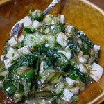 はるせん - 長芋とモロヘイヤとオクラの山形だし　250円