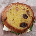 食パン工房 三ツ星製パン - しそと生ハムのサンド@\320円