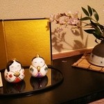 つる膳 - 店内ひな祭り飾りたくさん！