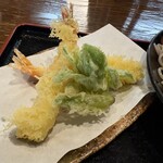 日暮し庵 - えび天ぷらそば