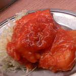 晩杯屋 - イカのチリソース１５０円