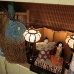 千代の追風 - トイレのお雛様