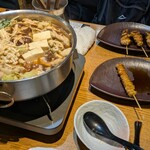 焼きとり 鳥さわ - 鶏鍋のコース