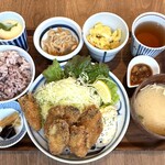 城下カフェ - 虫明3年牡蠣のフライ
