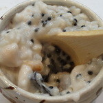 寿司栄 - 白子とキャビアを混ぜていただく