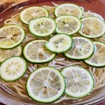 手打ちそば 花もも - すだちそば（冷）