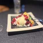 酒呑倶楽部 つなよし - 自家製フレンチトーストとバニラアイス