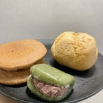シャトレーゼ - 料理写真:ダブルシュークリーム純生&ショコラパンケーキ&手摘みよもぎの草餅