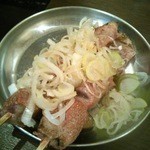 炙りレバ　1本100円