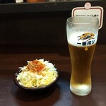 ステーキハウス テキサス - 生中とミニサラダが最強