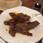民福北京烤鴨店 - 鴨の頭のピリ辛炒め