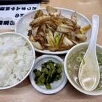 三陽 - ネギ炒め定食（¥800円）